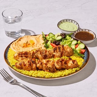 #3. Chicken Kabob Plate