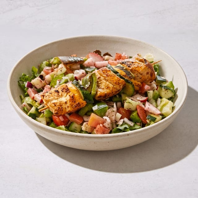 Salmon Skewer.