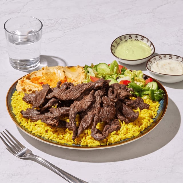 Beef Shawarma Plate.