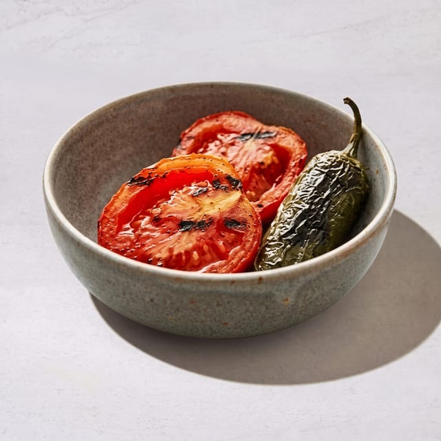 Grilled Tomato & Jalapeño.