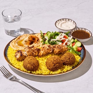 Chicken and Falafel Plate